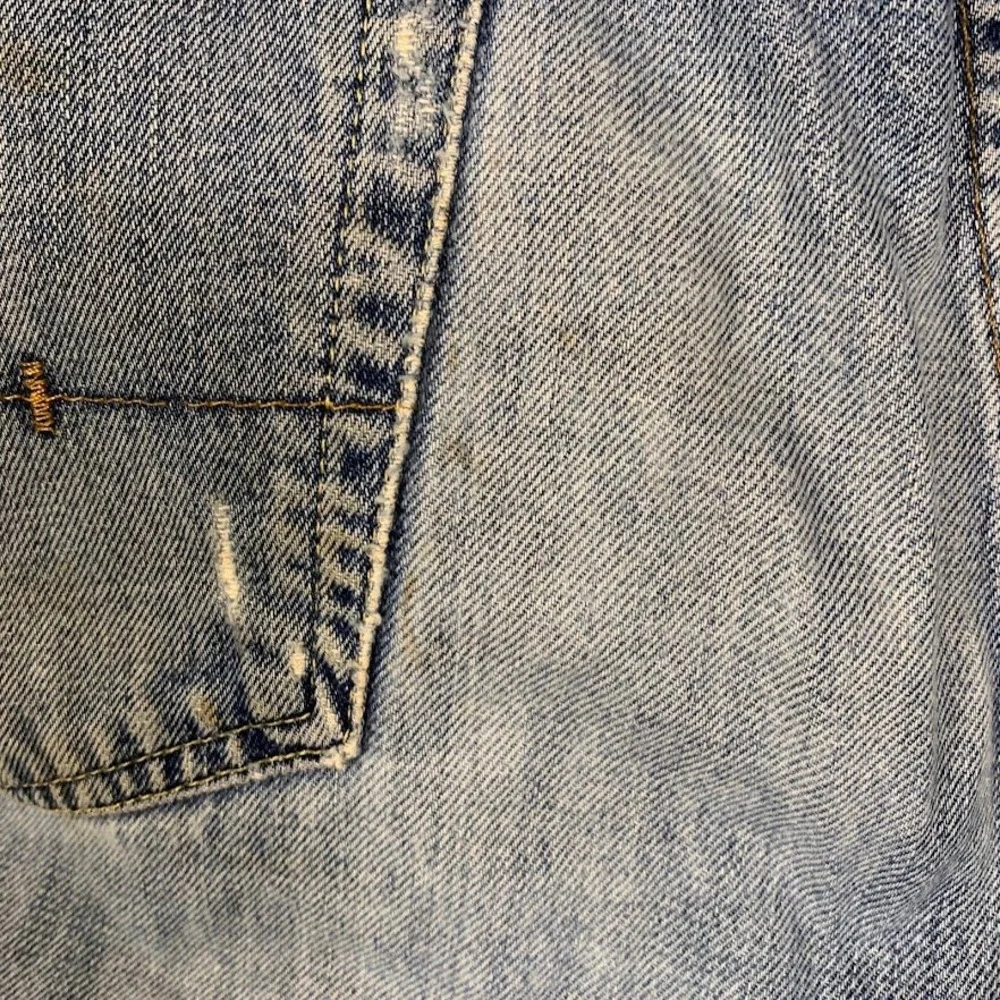 Polo Ralph Lauren Distressed Classic Fit Jeans Blue Denim 39x30 Mens Frayed